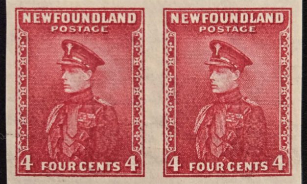 Newfoundland #189c VFNH 1932/37 4c Imperforate Pair