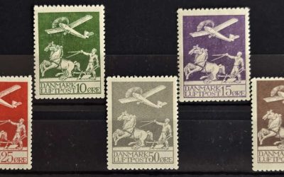 Denmark #C1-C5 Mint 1925/29 Airmail Set (5)
