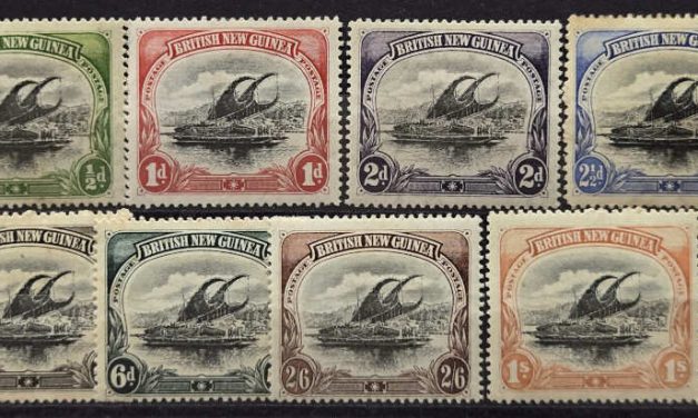 Papua New Guinea #1-8 Mint 1901 Set, 2.5d toned (8)