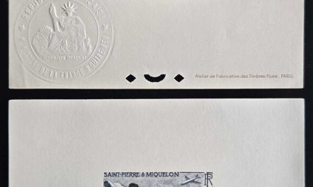 St. Pierre & Miquelon #C21P-C22P 1957 deluxe Die Proof duo
