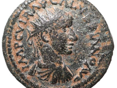 Volusian 251-253 AD Pisidia, Antiochia 6.9gm AE24 w/ Aquila etc
