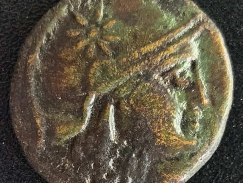 Greek/Mysia-Pergamum 2nd-1st C BC 2.3gm AE16 w/ Athena and Owl