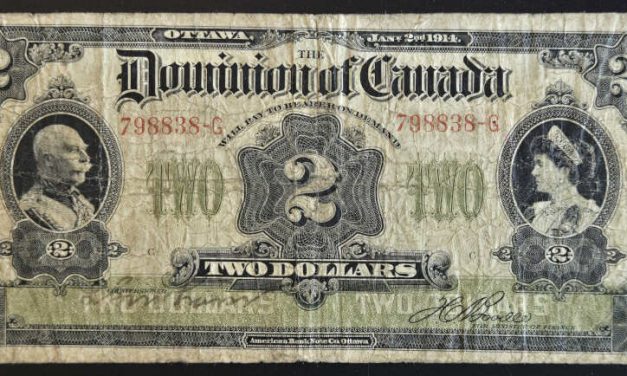 Dominion of Canada #DC21 VG 1914 Connaughts $2 Banknote