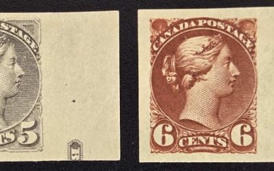 Canada #42a VF Unu w/ 1935 RPSL Cert., 43b Mint Imperf Imprint duo
