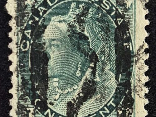 Canada #U-75-VT Used 1898 1c Triple Precancel