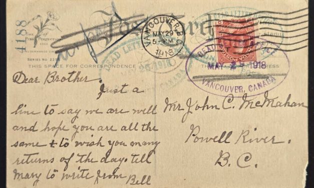 Dead Letter Office 29 May 1918 2c Admiral Cil Birthday Postcard