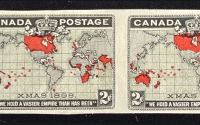 Canada #85a VF Unu 1898 2c Imperforate Pair, ngai, 100 made