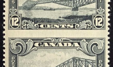 Canada #156c VFNH 1929 12c Perf by Imperf Pair, 250 issued