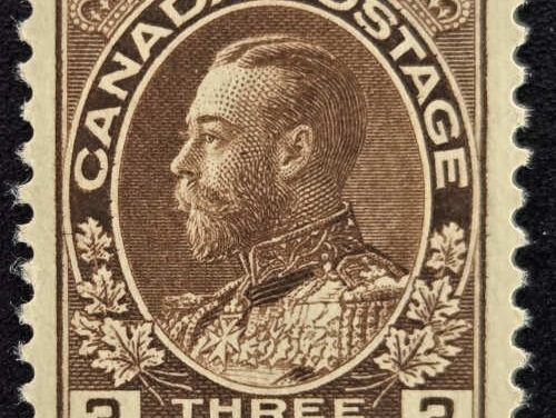 Canada #108 VFNH 1918 3c George V Admiral
