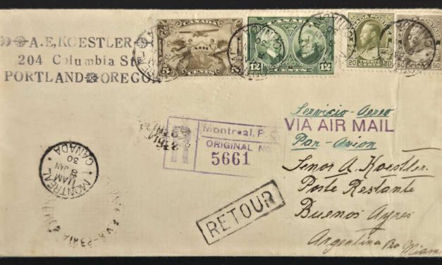 Canada #119-20, 147, C1 8 Jan 1930 87c returned Registered Cover to Argentina w/ 10 b/s incl Dead Letter Office, ex Goodhelpsen (4)