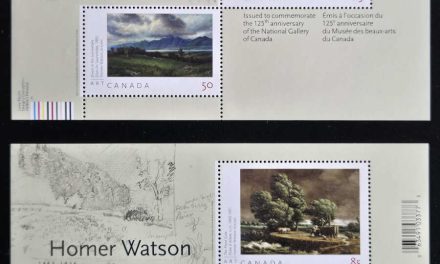 Canada #2110, 2110i VFNH 2005 $1.35 Homer Watson S/S duo