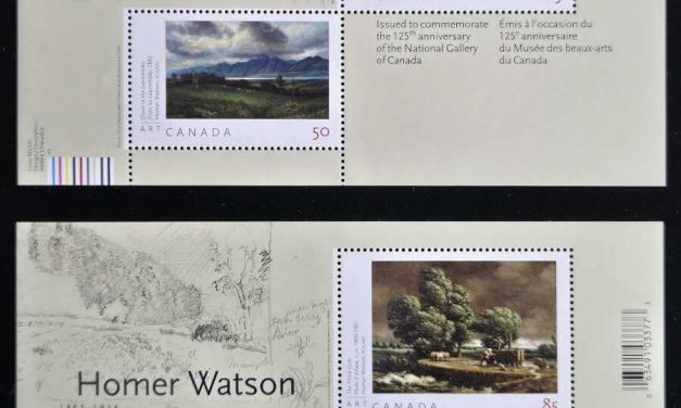 Canada #2110, 2110i VFNH 2005 $1.35 Homer Watson S/S duo