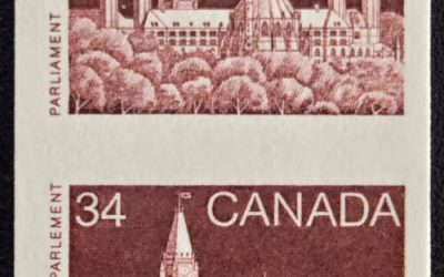 Canada #952a F/VF Never Hinged 1985 34c Imperf Pair