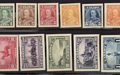 Canada #217P-227P 1935 George V Plate Proof Set (11)