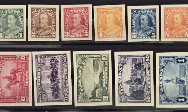 Canada #217P-227P 1935 George V Plate Proof Set (11)