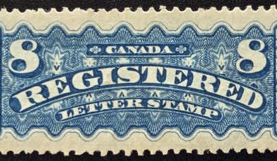Canada #F3 VF Mint 1876 8c Registration