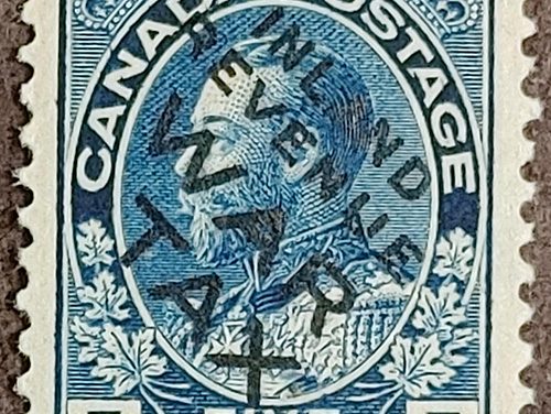 Canada #MR2Bi VFNH 1915 5c War Tax w/ 2020 Gratton Cert. $1200.