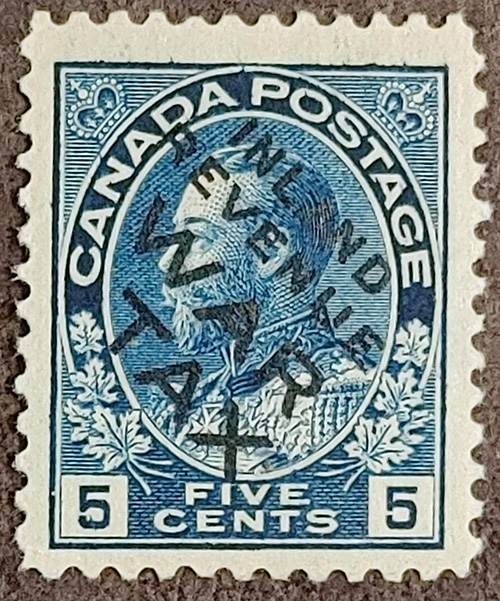 Canada #MR2Bi VFNH 1915 5c War Tax w/ 2020 Gratton Cert. $1200.
