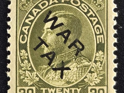 Canada #MR2C VFNH 1915 20c War Tax w/ 2020 Gratton Cert