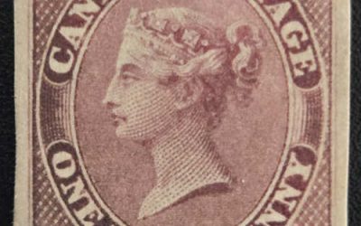 Canada #8 VF Mint 1857 1/2d Rose, oxidized