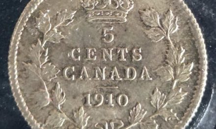 Canada ICCS MS65 1910 Pointed Leaves Silver 5 Cents