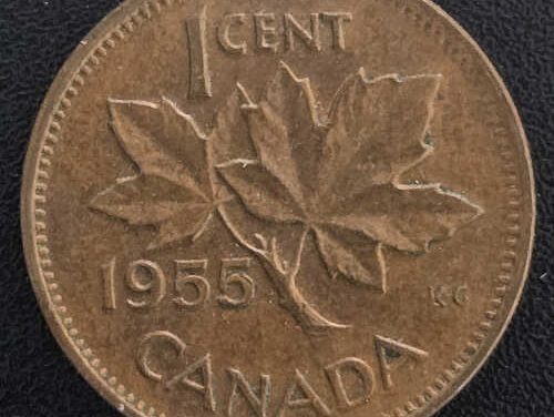 Canada Brown Unc 1955 No Shoulder Fold QEII Cent