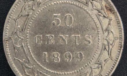 Newfoundland XF 1899 Narrow Nines Silver 50 Cents