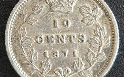 Dominion of Canada VF20 1871H Silver 25 Cents