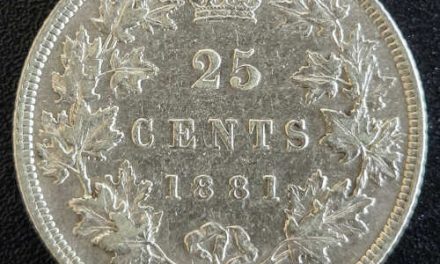 Dominion of Canada EF40 1881H Silver 25 Cents