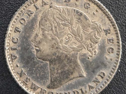 Newfoundland XF 1885 Victoria Silver 10 Cents $1200