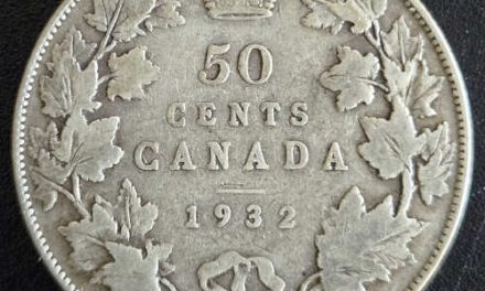 Dominion of Canada VG8 1932 Silver 50 Cents, 19,213 minted