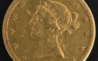 U.S.A./Colonial Canada XF 1887S $10 Gold Eagle .4837oz AGW