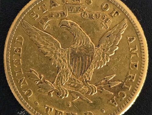 U.S.A./Colonial Canada VF+ 1882S $5 Gold Half Eagle .2419oz AGW