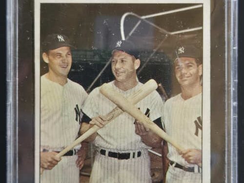 Bombers’ Best KSA 75NMT 1963 Topps 173 Mantle etc Baseball Card