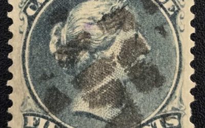 Canada #30e VF Used 1875 15c Deep Blue Large Queen