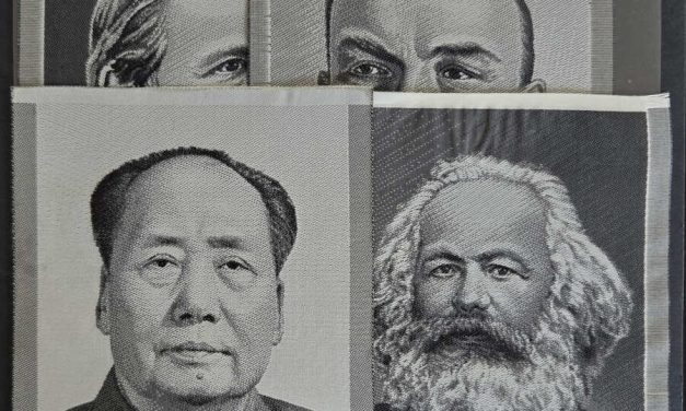 P.R. China 5 diff Communist Leaders Black Silks, first we have seen