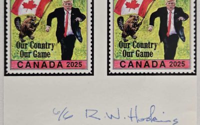 Our Country Our Game 2025 VFNH signed Gutter Pair #6 of 6
