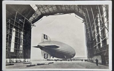 Germany #419 23 Jun 1939 6pf Zeppelin real photo Postcard w/ cachet
