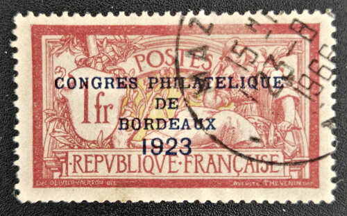 France #197 VF Used 1923 1Fr Philatelic Congress