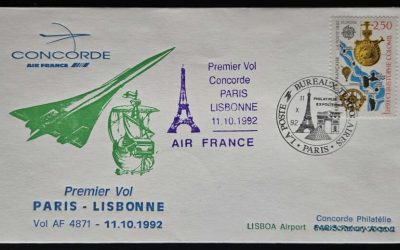 Concorde #2287 11 Oct 1992 Paris/Lisbon FFC (1)
