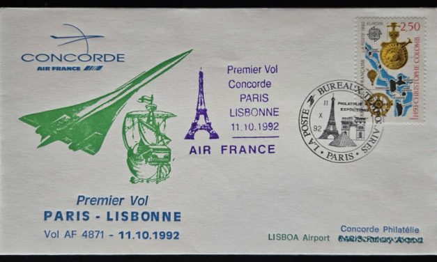 Concorde #2287 11 Oct 1992 Paris/Lisbon FFC (1)