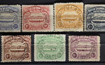 Solomon Islands #1-7 7 Ju 1907 Yulagi CDS Used Set (7)