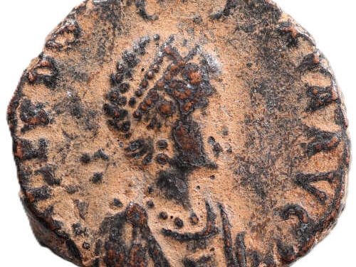Aelia Eudoxia. Augusta AD 400-4 2.7gm AE16 struck at Constantinople