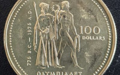 Canada BU 1976 14k first Olympic $100 Gold
