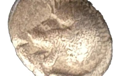 Greek. Ionia-Miletos 6th Century BC .9gm Silver Diobol