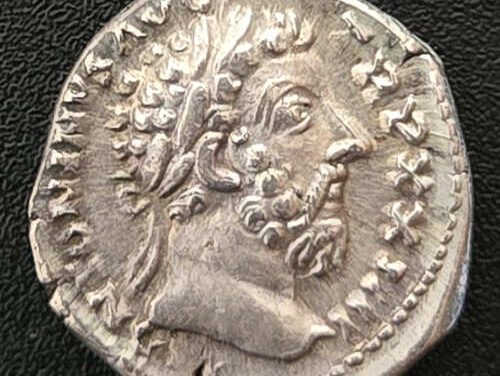 Marcus Aurelius AD 161-180 3gm Silver Denarius w/ Salus etc