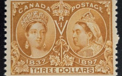 Canada #63 Fine+ Never Hinged 1897 $3 Jubilee
