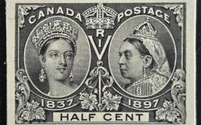 Canada #50P VF 1897 1/2c Jubilee Proof, 1750 printed