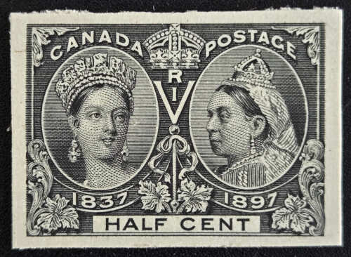 Canada #50P VF 1897 1/2c Jubilee Proof, 1750 printed