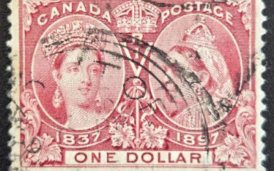 Canada #61 F/VF Used 1897 $1 Jubilee